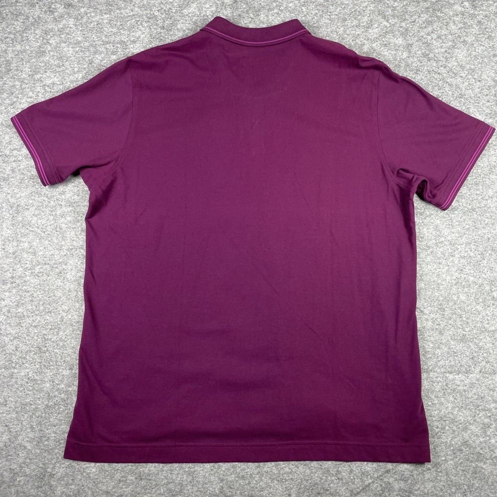 Robert Graham Polo Shirt Mens 3XL Purple Classic Fit Short Sleeve Designer - Picture 2 of 10